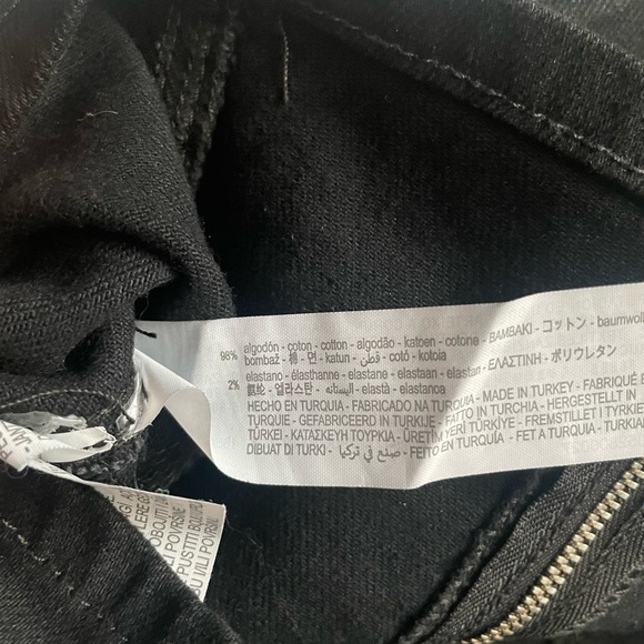 Zara black denim studded bustier crop top size S - Picture 5 of 5